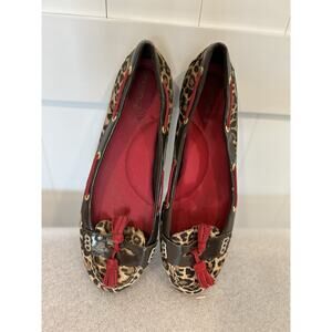Sperry Top-Sliders 9775818 Cheetah Print Flat Shoes Size 9.5
